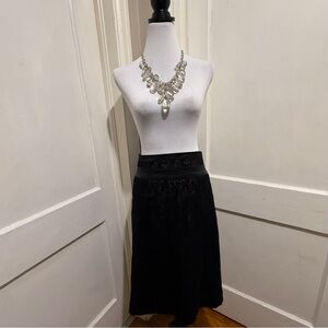New with tags! Worthington Elegant Lace Black A-Line Skirt